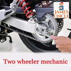 Two Wheeler mechanic Mr. Avijit Nath in Pakka Polarhat